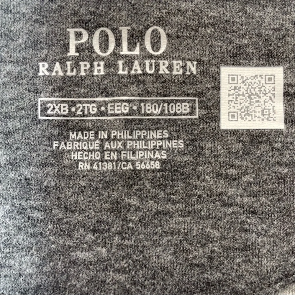 NWT Polo Ralph Lauren Men’s B&T Quarter Zip Pull Over - Size 2XB